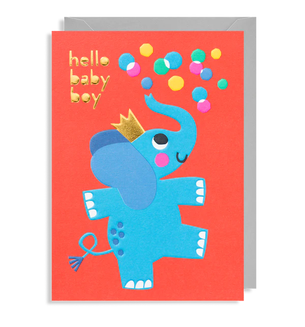 Hello Baby Boy greeting card