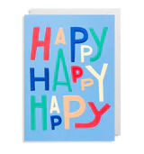 Happy Happy Happy greeting card