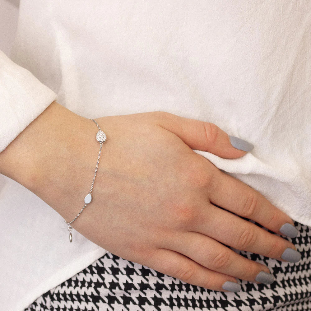 KH Coast Pebble Glisten Pavé CZ Bracelet