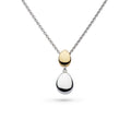 Kit Heath Coast Pebble Golden Double Droplet Necklace