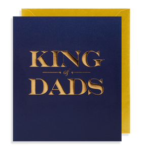 King of dads- large Greeting Card