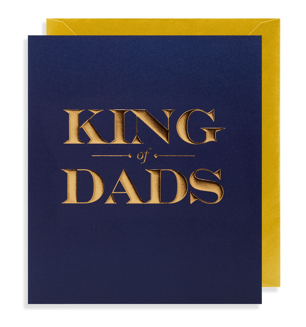 King of dads- large Greeting Card