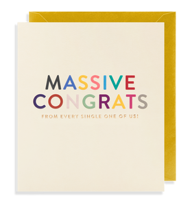 Massive Congratulations Card