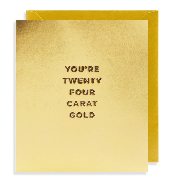 pure gold- large Greeting Card