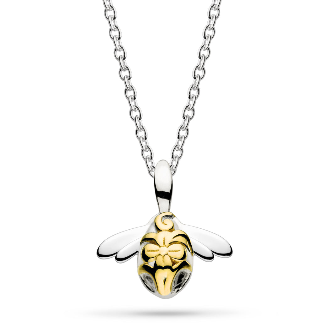 Kit Heath Blossom Flyte Bumblebee Small Gold Necklace