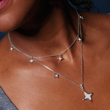 Load image into Gallery viewer, Kit Heath Revival Astoria Starburst Pavé Stars 17&quot; Necklace
