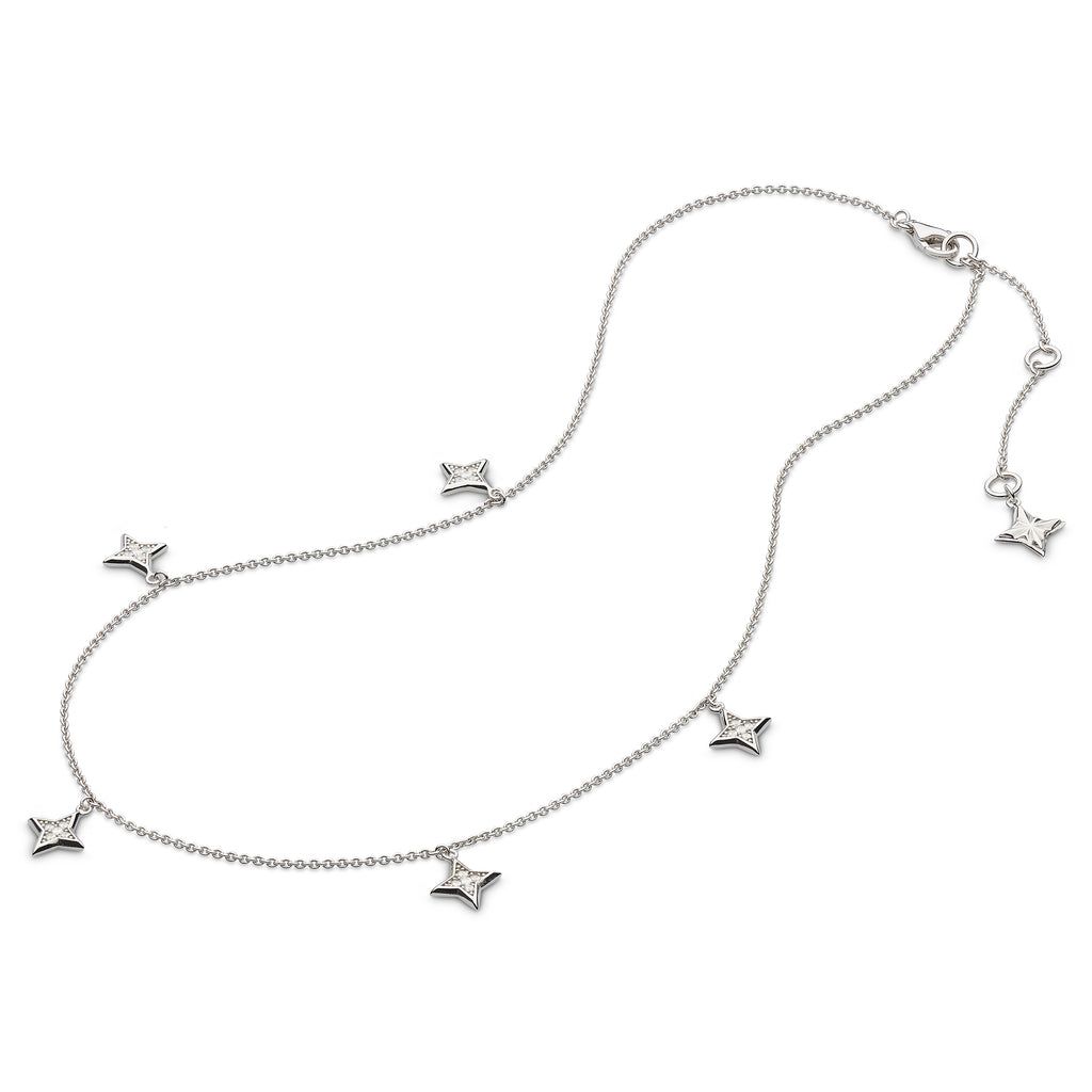 Kit Heath Revival Astoria Starburst Pavé Stars 17" Necklace