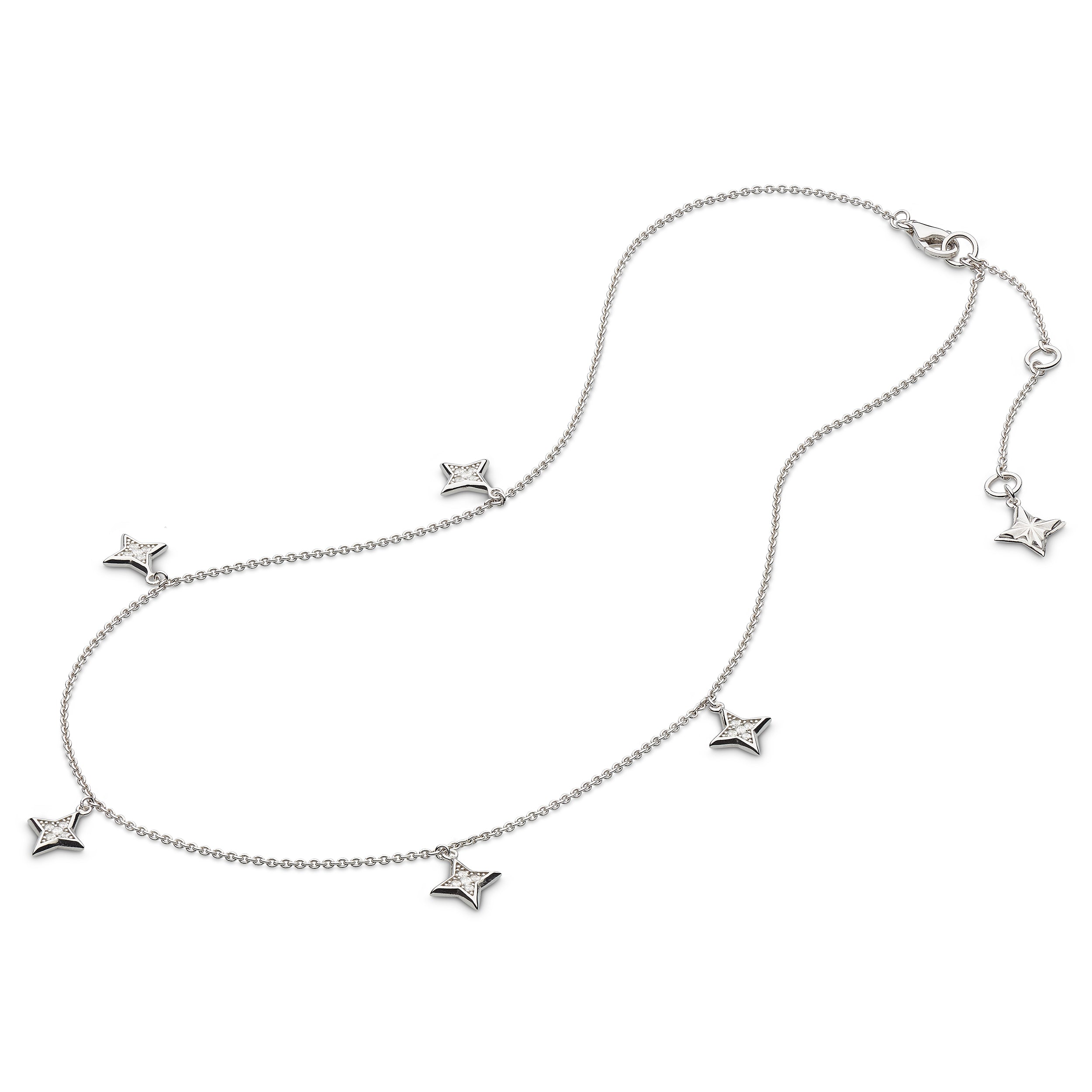 Kit Heath Revival Astoria Starburst Pavé Stars 17" Necklace