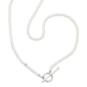 Revival Astoria Pearl Strand T-bar Necklace