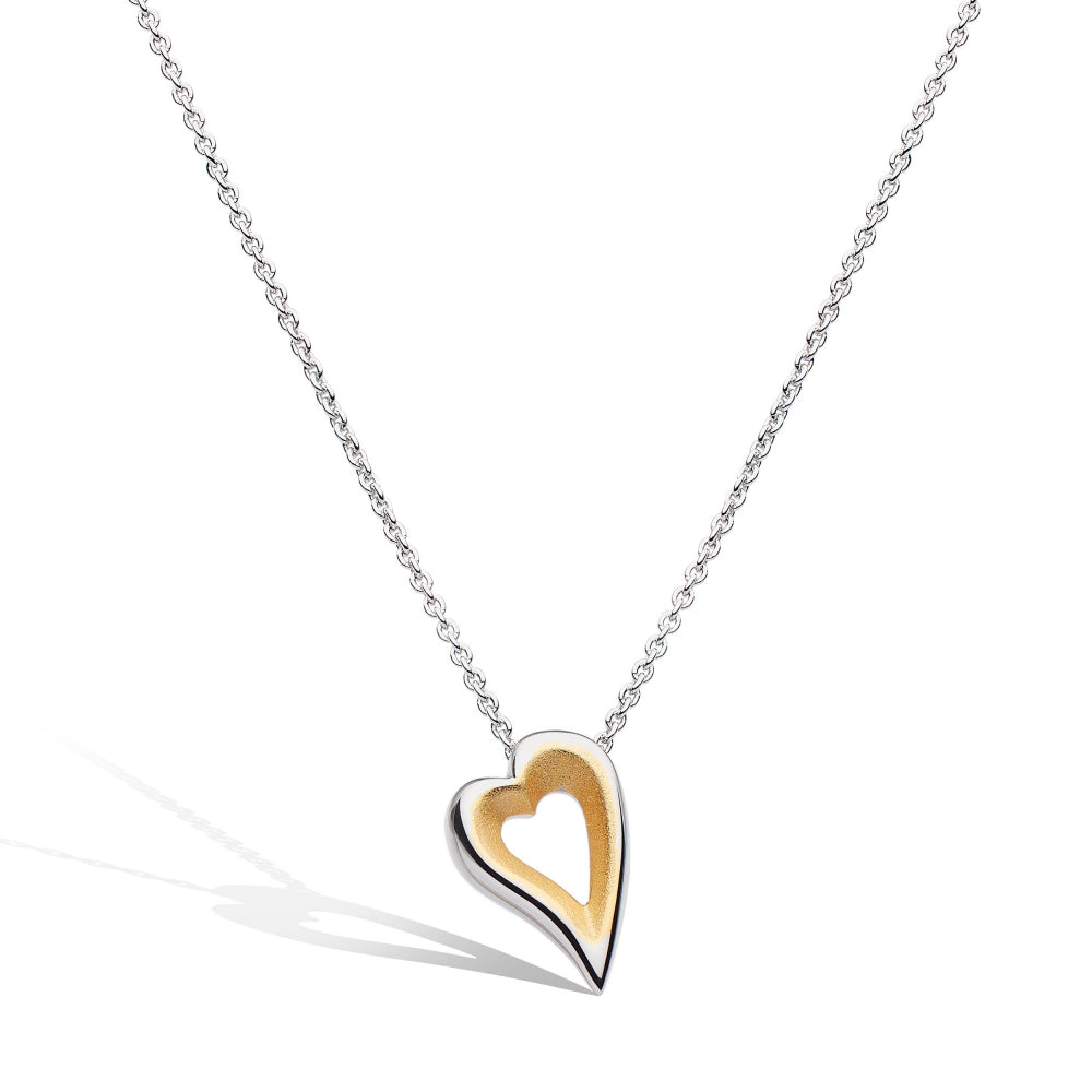 Kit Heath Desire Love Story Gold Heart Necklace