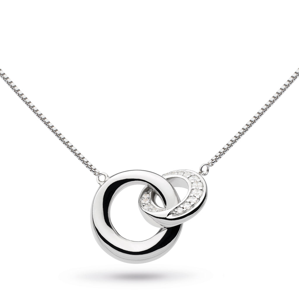 Kit Heath Bevel Cirque CZ pave Necklace