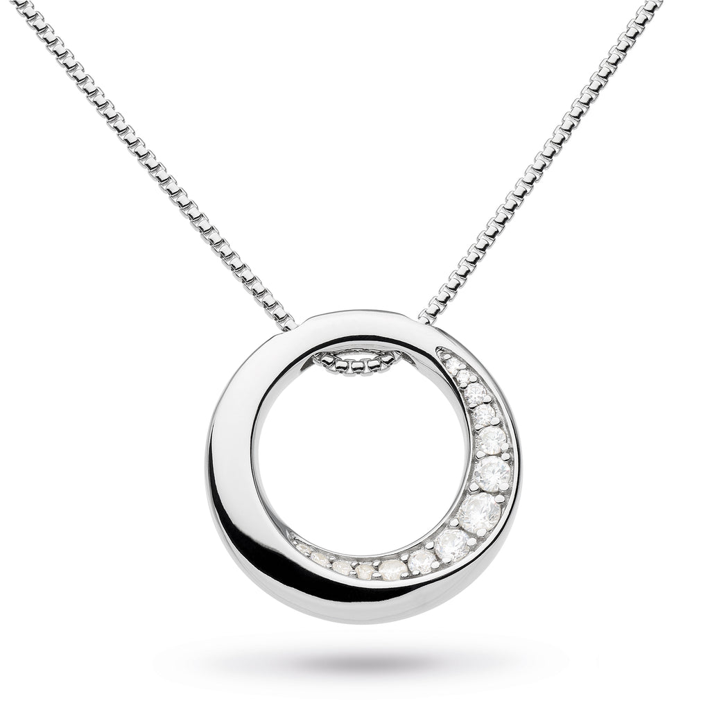 Kit Heath bevel cirque CZ reversible Necklace
