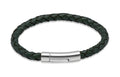 Leather Bracelet with Stainless Steel Clasp  A40
