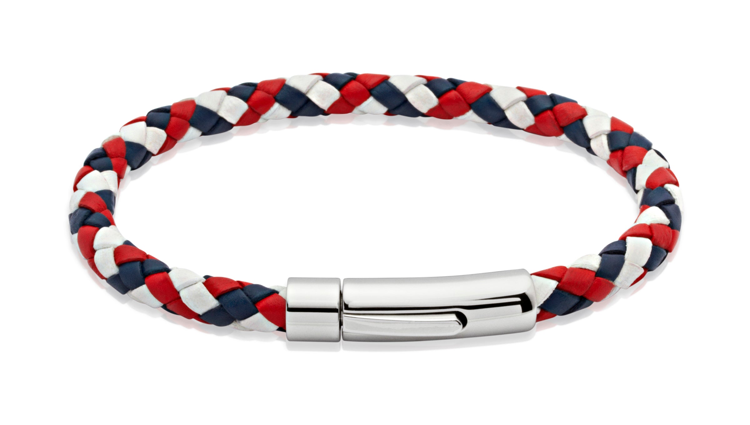 Leather Bracelet with Stainless Steel Clasp  A40