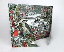 Load image into Gallery viewer, Holly Hedge Advent Calendar Freestanding advent calendar by Angela Harding
