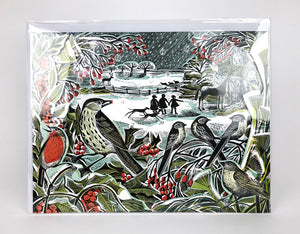 Holly Hedge Advent Calendar Freestanding advent calendar by Angela Harding