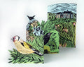 3D folding card - Garden birds