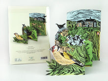 Load image into Gallery viewer, 3D folding card - Garden birds
