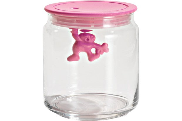GIANNI Storage jar - a little man holding on tight