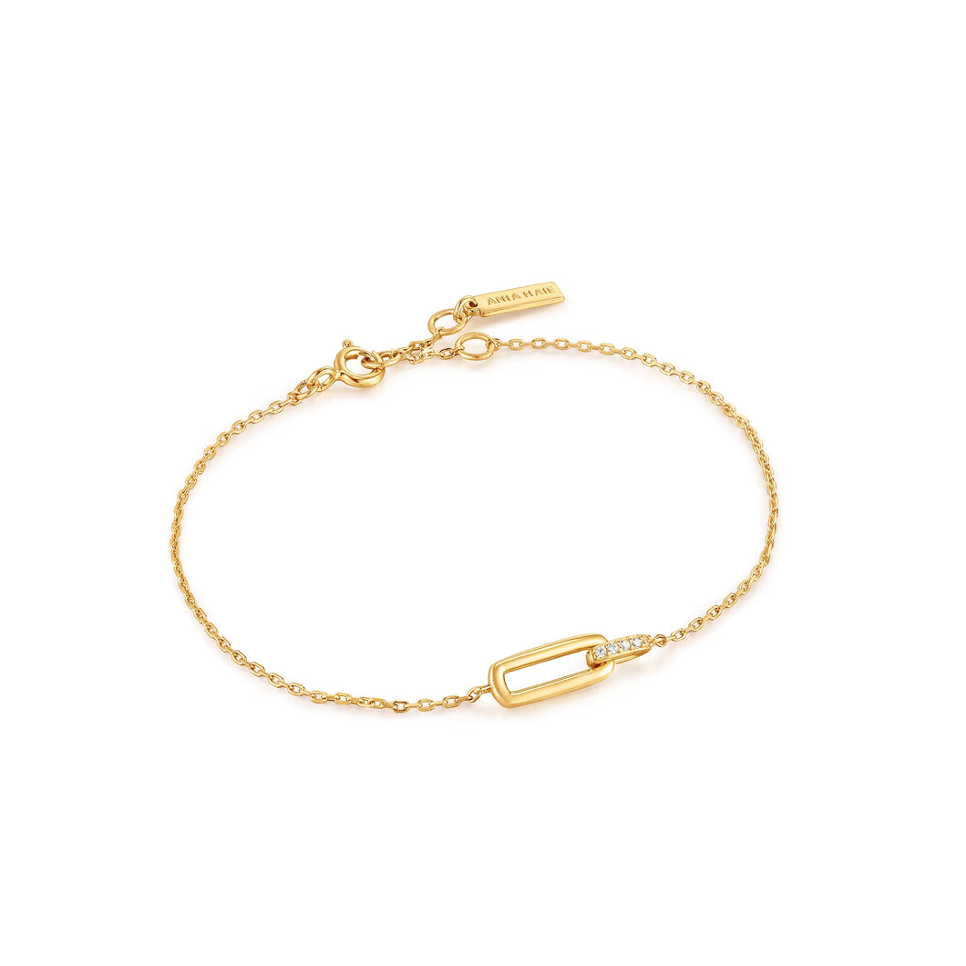 Glam Interlock Bracelet - Gold