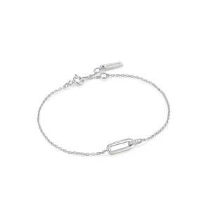 Glam Interlock Bracelet - Silver