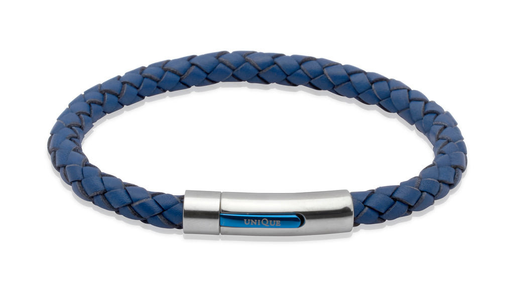 Leather Bracelet with Stainless Steel Clasp  B170