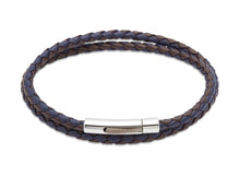 Load image into Gallery viewer, Leather Bracelet with IP Plated Steel Clasp B171
