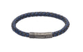 Leather Bracelet with  matte  clasp
