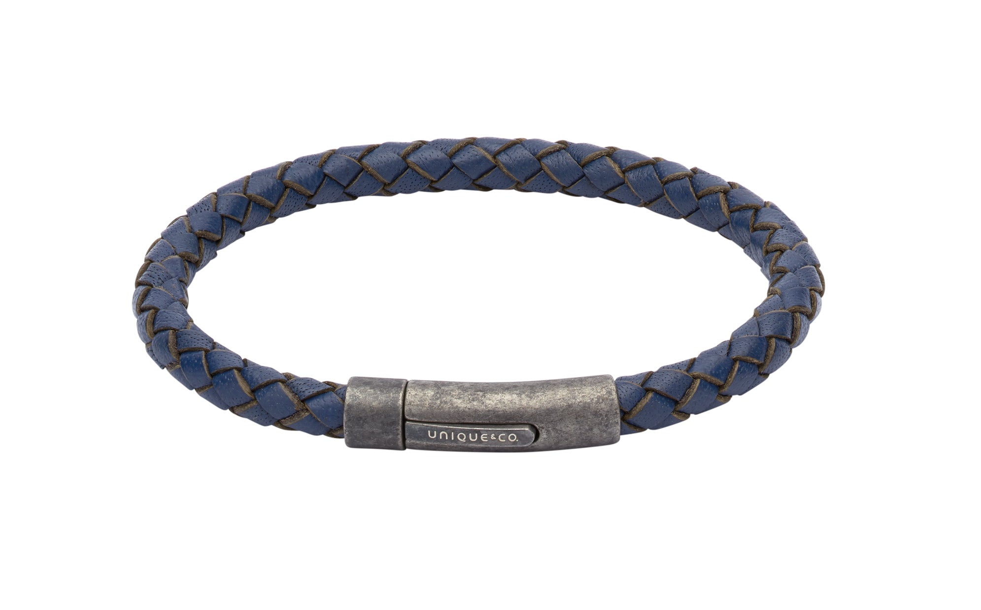 Leather Bracelet with  matte  clasp