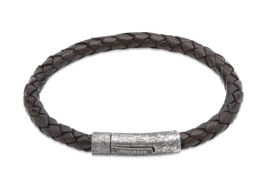 Leather Bracelet with Stainless Steel Clasp B322/b399
