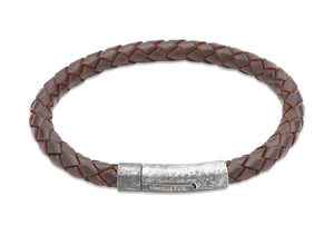 Leather Bracelet with Stainless Steel Clasp B322/b399
