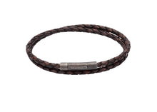 Load image into Gallery viewer, Leather Bracelet with Gun Metal Clasp B369
