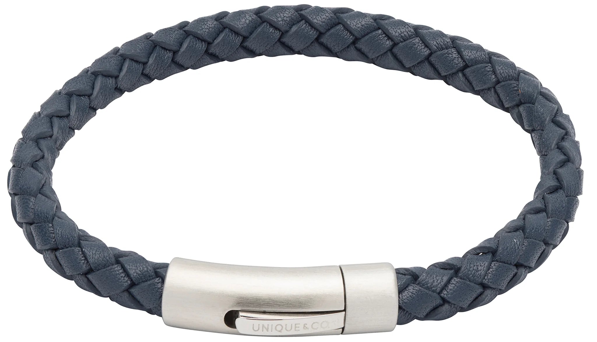 Leather Bracelet with  matte  clasp