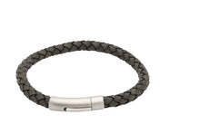Load image into Gallery viewer, Leather Bracelet with Stainless Steel Clasp B400
