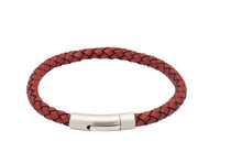 Load image into Gallery viewer, Leather Bracelet with Stainless Steel Clasp B400
