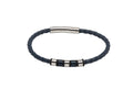 Leather Bracelet with Stainless Steel Clasp B405