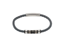 Load image into Gallery viewer, Leather Bracelet with Stainless Steel Clasp B405
