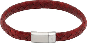 Leather Bracelet with Stainless Steel Clasp  B477/b475 B496