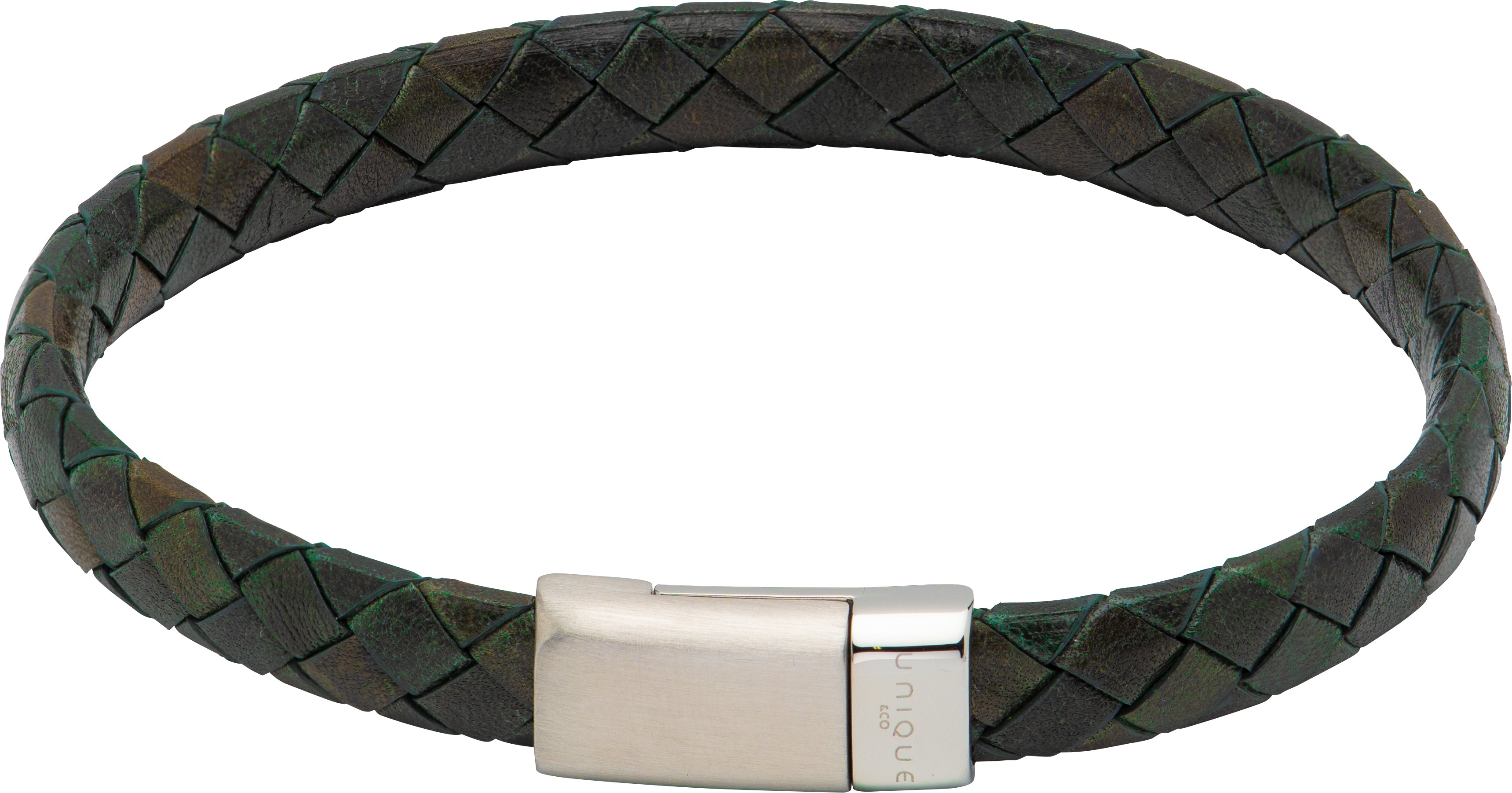 Leather Bracelet with Stainless Steel Clasp  B477/b475 B496