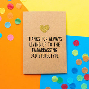 Bettie Greeting card- embarrassing dad