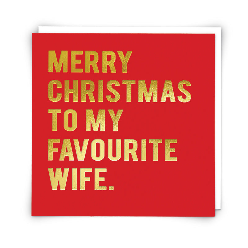 Christmas CARD- wife