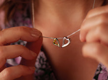 Load image into Gallery viewer, Kit Heath Desire Love Story Tender Together Gold Twinned Heart Necklace
