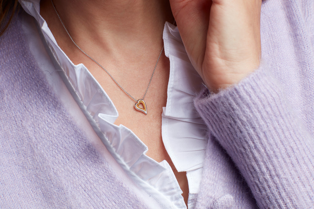 Kit Heath Desire Love Story Gold Heart Necklace