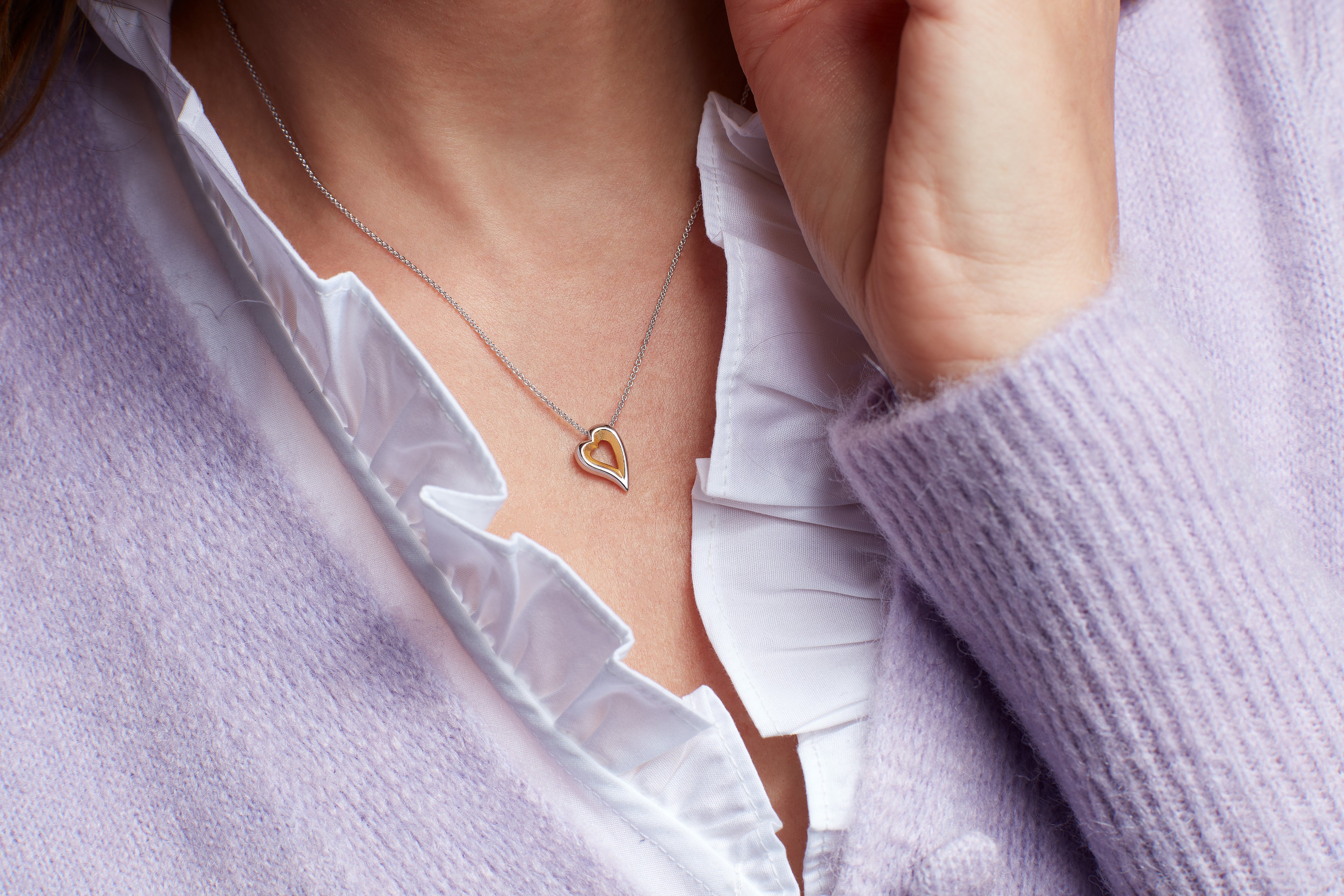 Kit Heath Desire Love Story Gold Heart Necklace