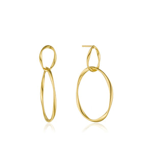Swirl Nexus Earrings - Gold