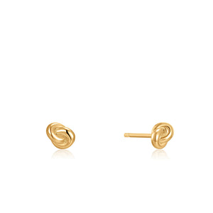 Knot Stud Earrings - Gold