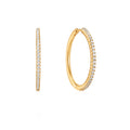 Glam Hoop Earrings - Gold