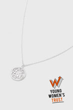 Load image into Gallery viewer, Just Be You Cutout Disc Pendant Necklace  Silver Plated
