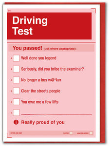 Form In A Teacup Driving Test greeting card