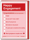 Form In A Teacup Happy Engagement greeting card